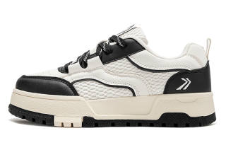 FEIYUE Low-top Skateboard Shoes Women's Beige Black