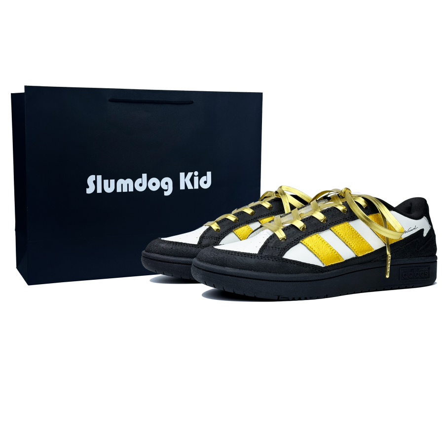 Adidas Adidas WCARD ADV Slip Resistant Low top Skateboard Shoes Unisex Black Gold