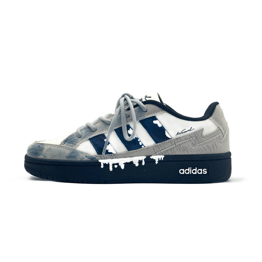 Adidas Adidas WCARD ADV Qinghe Creative, Summit Of Snow Mountains Thermal Abrasion Resistant Low top Skateboard Shoes Unisex