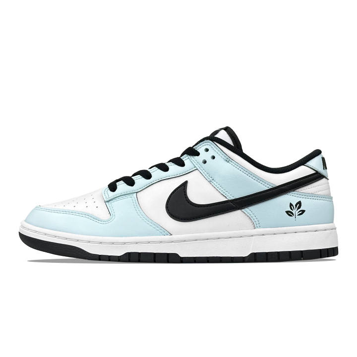 Nike Nike Dunk Abrasion Resistant Low top Skateboard Shoes Unisex Blue White Black