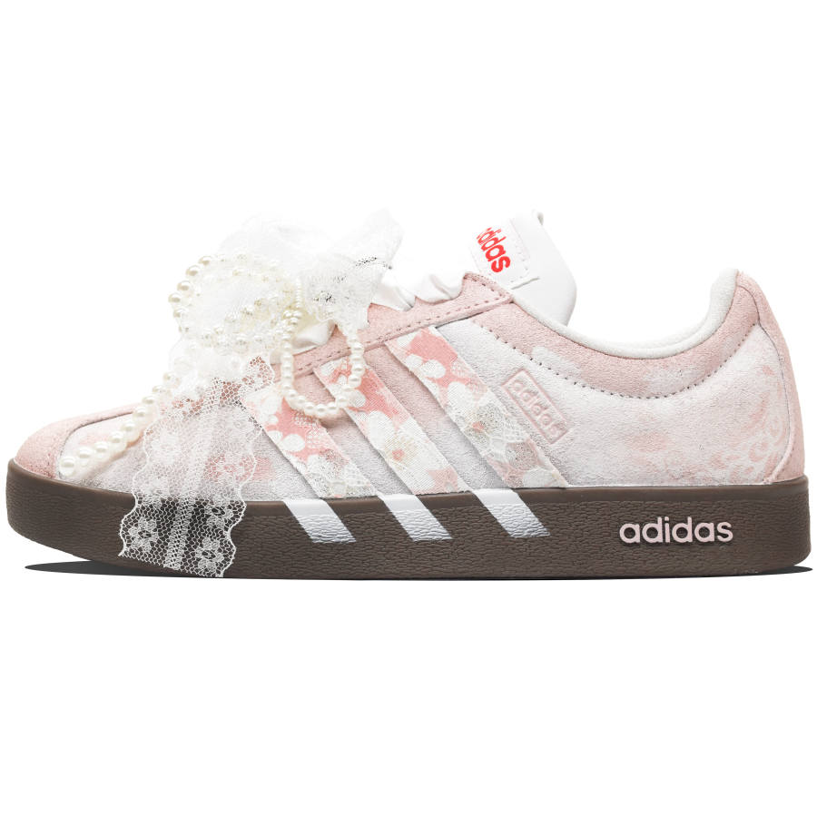 Adidas Adidas VL COURT 2.0 Skateboard Shoes Unisex Low Top Purple