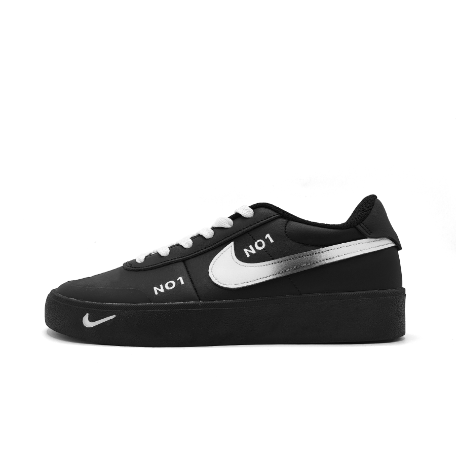 Nike Nike Court Shot Butterfly Metamorphosis Abrasion Resistant Abrasion Resistant Low top Skateboard Shoes Unisex Black