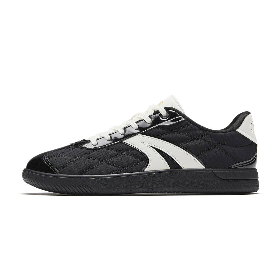 Anta TT Cushioning Abrasion Resistant Low top Skateboard Shoes Women's Black White
