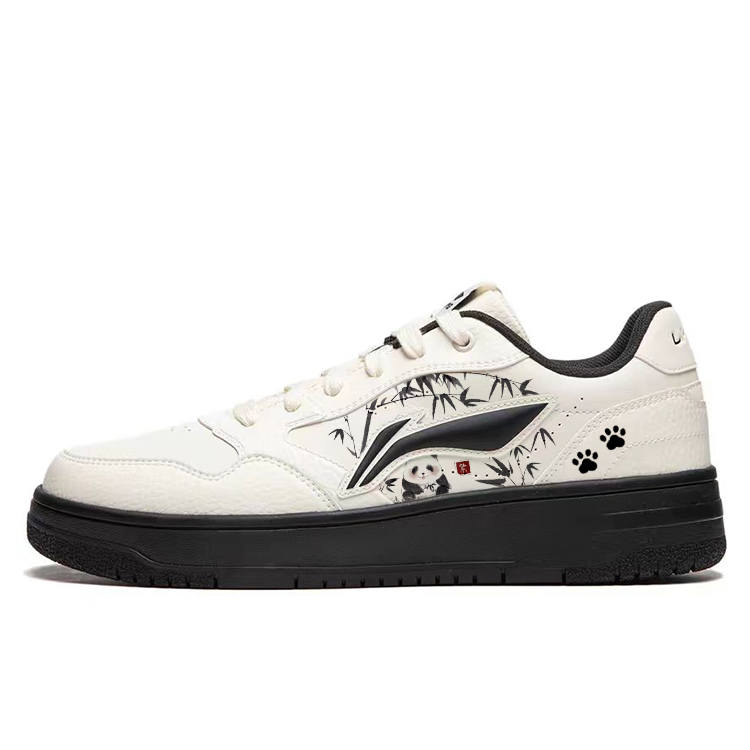 Li-Ning Li Ning Tianji Slip Resistant Abrasion Resistant Low top Skateboard Shoes Women's Black White