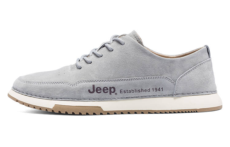 Jeep Low top Skateboard Shoes Men's Gray