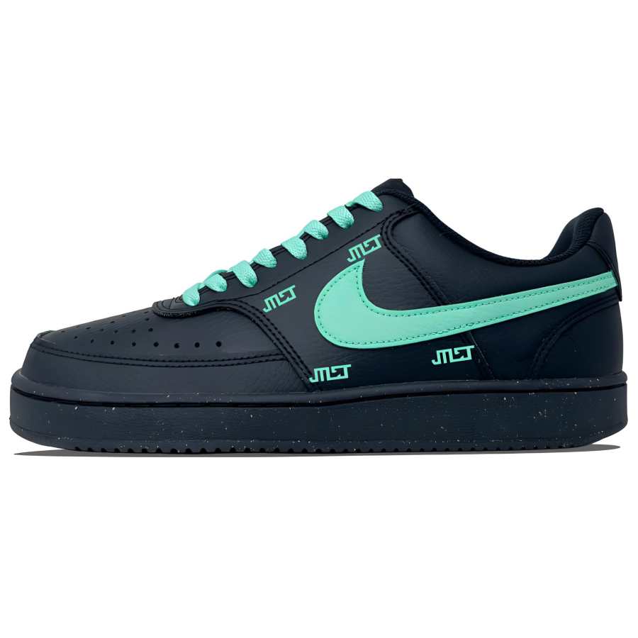 Nike Nike Court Vision Low Slip Resistant Abrasion Resistant Low top Skateboard Shoes Unisex Cyan