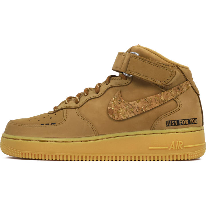 Nike Nike Air Force 1 Mid top Skateboard Shoes Unisex Wheat