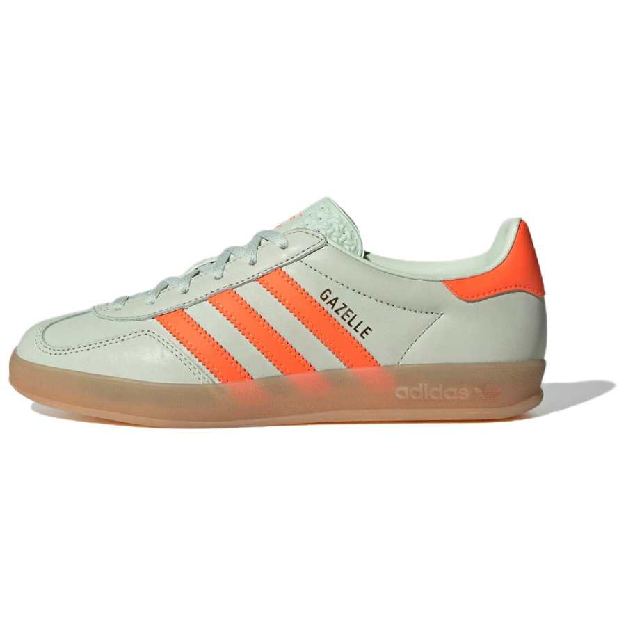 Adidas Originals Gazelle Wmns Adidas Originals Indoor 'Linen Green Solar Orange'