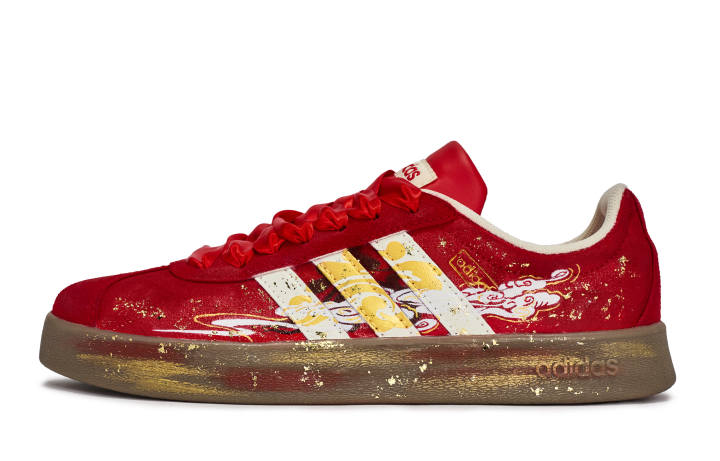 Adidas Adidas Vl Court Classic 811 Manufacturing, Auspicious Clouds Bestowing Blessings Low top Skateboard Shoes Unisex