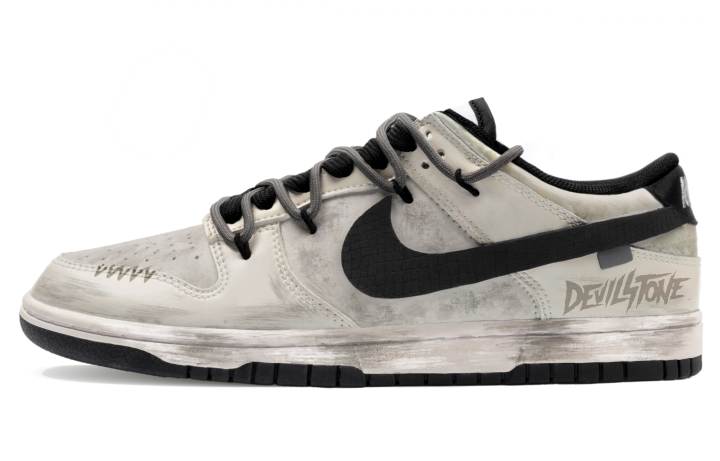 Nike Nike Dunk Abrasion Resistant Low top Skateboard Shoes Unisex Black Brown