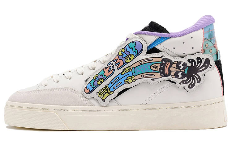 Li-Ning Steven Harrington x Li Ning Wave Synthetic Leather, Split Cow Leather Slip Resistant, Abrasion Resistant, Lightweight