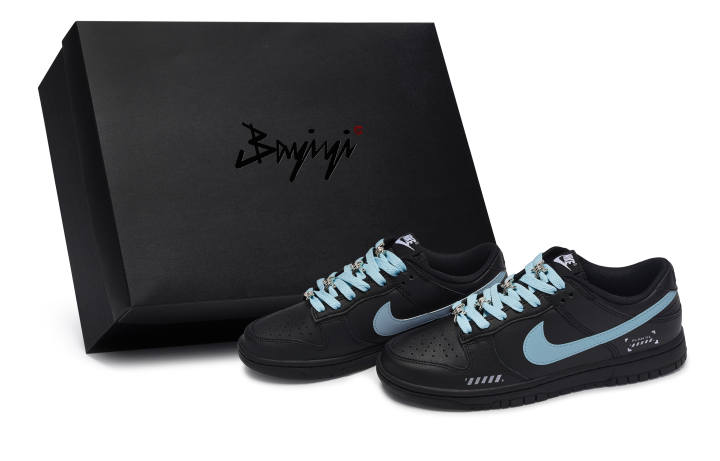 Nike Nike Dunk 811 Manufacturing, Starry Sea Blue, Special Shoe Box Low top Skateboard Shoes Unisex Black Blue