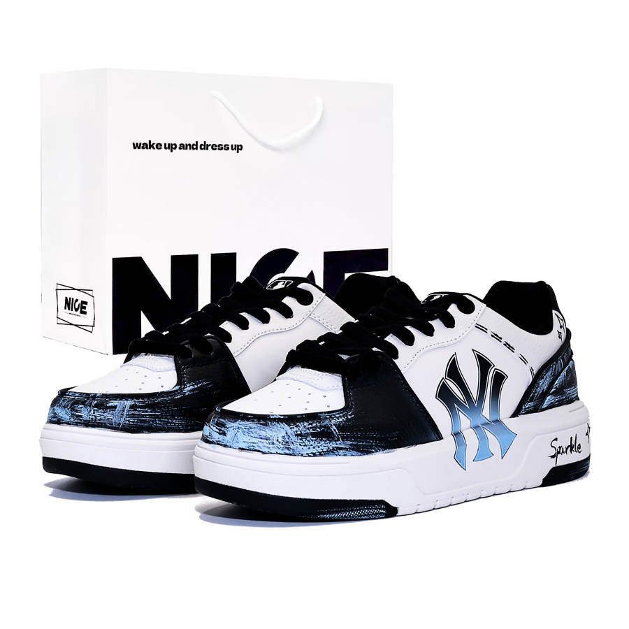 MLB Chunky Liner Abrasion Resistant Lightweight Wear resistant And Lightweight Low top Skateboard Shoes Unisex