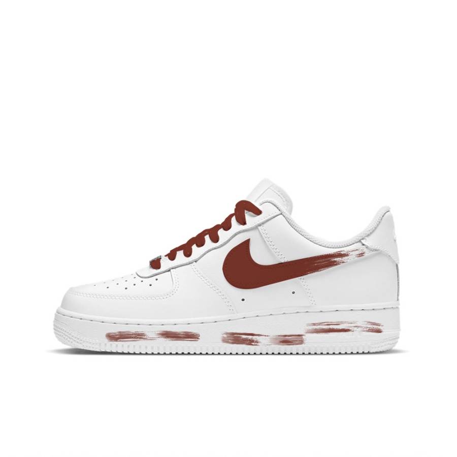 Nike Nike Air Force 1 Vestige Slip Resistant Slip Resistant Low top Skateboard Shoes Women's White Red