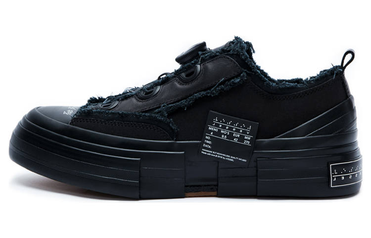 XVESSEL Yohji Yamamoto x VESSEL Yohji Yamamoto Low top Skateboard Shoes Unisex Black
