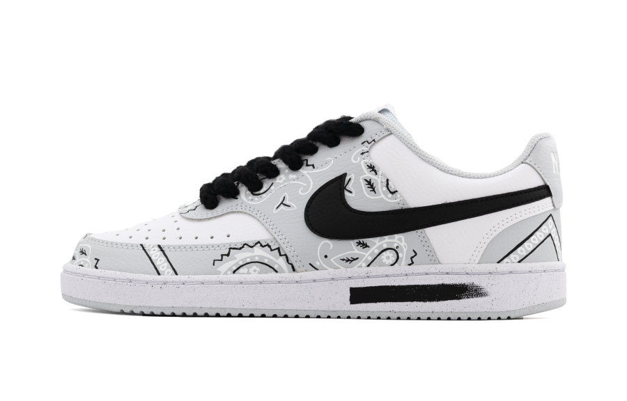 Nike Nike Court Vision Abrasion Resistant Abrasion Resistant Low top Skateboard Shoes Men's White Gray