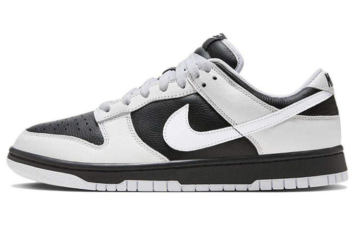 Nike Nike Dunk 'Reverse Panda Leather Vintage Low top Skateboard Shoes Unisex White Black