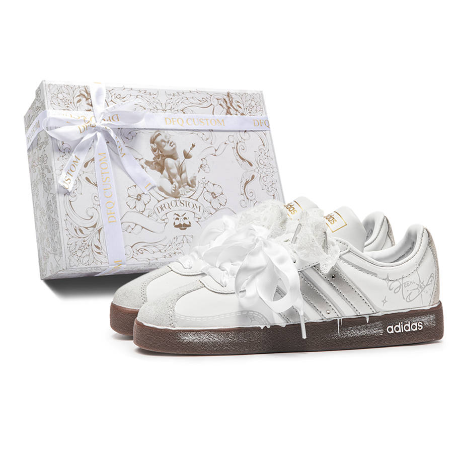 Adidas Adidas VL COURT 2.0 Da Vinci, Box, Star Wish Abrasion Resistant Abrasion Resistant Low top Skateboard Shoes Unisex