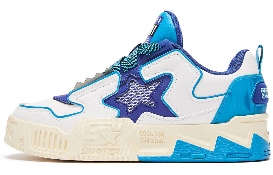 STARTER STARTER 2 Sound Wave VOL Collection Low top Skateboard Shoes Men's White Blue