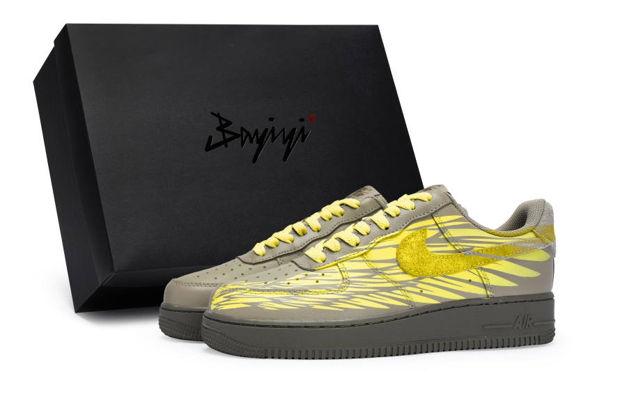 Nike Nike Air Force 1 07 LV8 811 Manufacturing, Wings Of Freedom Yellow, Special Shoe Box Slip Resistant Low top