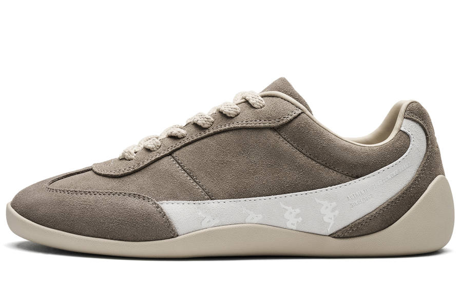Kappa Urban Sports Back to Back Abrasion Resistant Low top Skateboard Shoes Unisex Taupe Gray