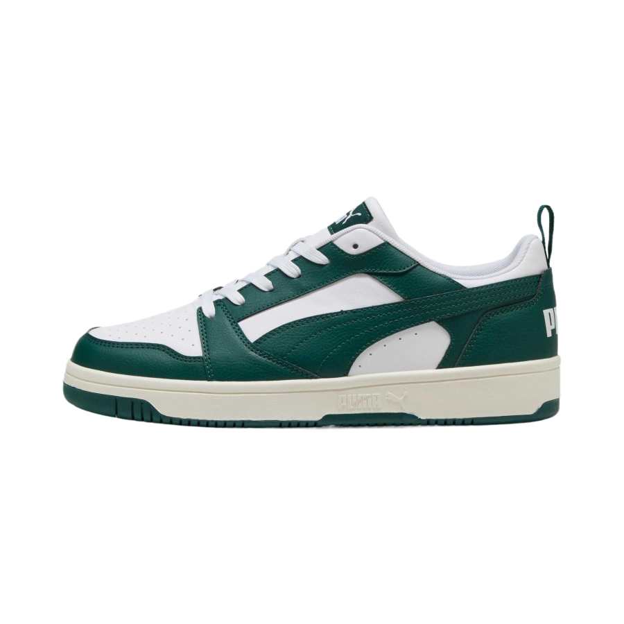 PUMA Rebound V6 Cushioning Abrasion Resistant Lightweight Low top Skateboard Shoes Unisex Green