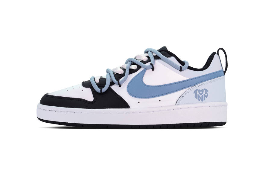 Nike Nike Court Borough Puppy Fragment Low top Skateboard Shoes Women's Blue Black White
