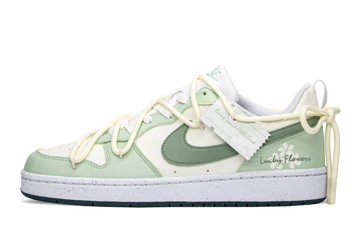 Nike Nike Court Borough Low 2 Low top Skateboard Shoes GS Green White