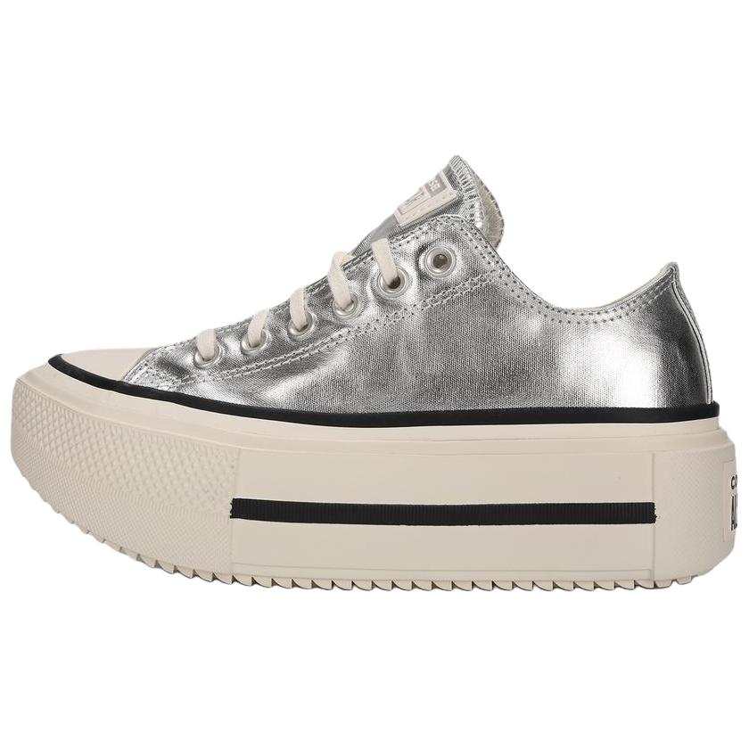 Converse Chuck Taylor All Star Converse Lift Double Stack 'Silver Egret Black'