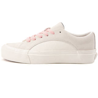 WANSWER Slip Resistant Abrasion Resistant Slip Resistant Abrasion Resistant Low top Skateboard Shoes Unisex Peach White