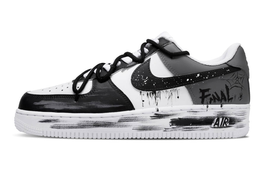 Nike Nike Air Force 1 Abrasion Resistant Low top Skateboard Shoes Men's Gray