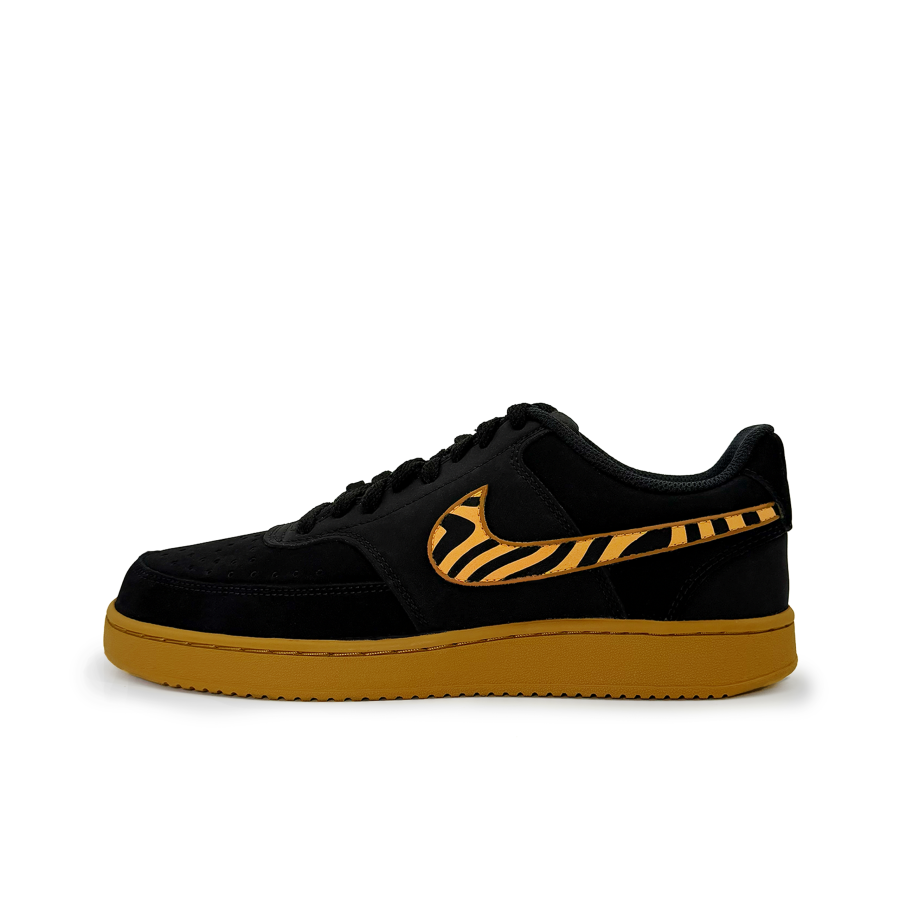 Nike Nike Court Vision 1 Mist Leopard Song Synthetic Leather Cushioning, Wear Resistant Low top Skateboard Shoes Men's