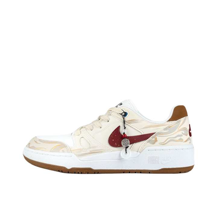Nike Nike Full Force Floating Gold Dream Abrasion Resistant Low top Skateboard Shoes Men's Tan White Tan