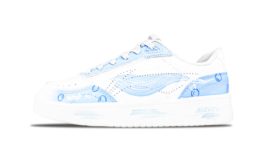 Li-Ning Li Ning Sourdough Slip Resistant Cushioning Lightweight Low top Skateboard Shoes Women's Ocean Blue