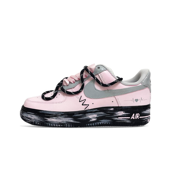 Nike Nike Air Force 1 Abrasion Resistant Low top Skateboard Shoes Women's Pink