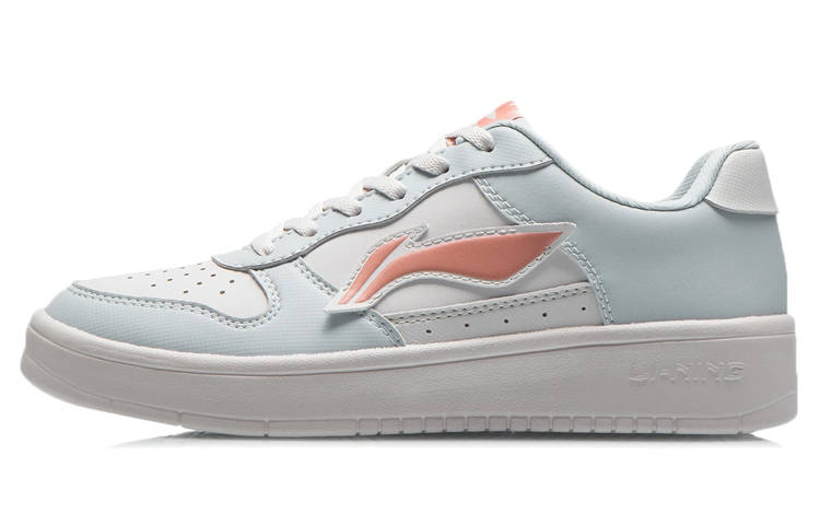 Li-Ning Li Ning Sports Life Collection Leather Comfortable Abrasion Resistant Breathable Low top Skateboard Shoes Women's