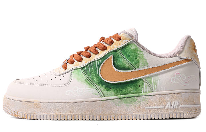 Nike Nike Air Force 1 Leather Cushioning Quick Dry Abrasion Resistant Balance Low top Skateboard Shoes Men's