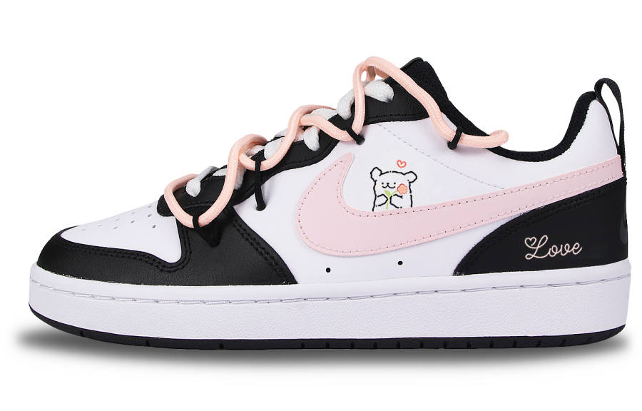 Nike Nike Court Borough Low Love Maltese Slip Resistant Lightweight Non slip Lightweight Low top Skateboard Shoes GS