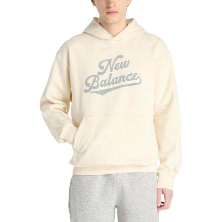 New Balance New Balance Sweatshirts Men's Beige Apricot Hooded Moderate