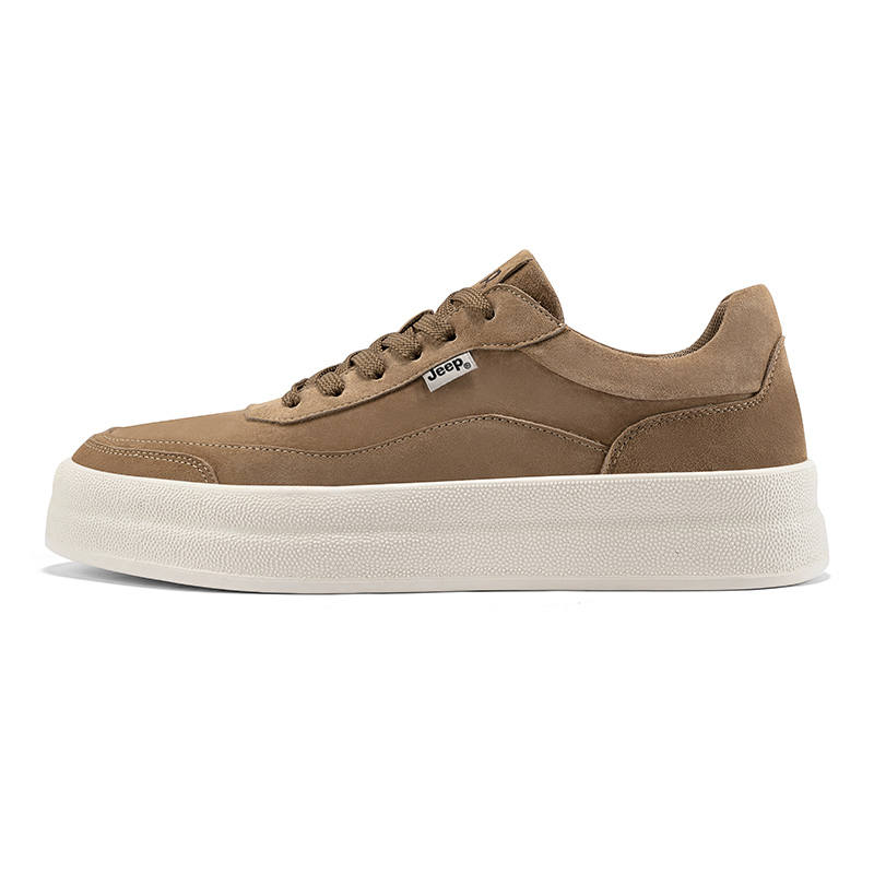 Jeep Pigskin Wear resistant And Lightweight Low top Skateboard Shoes Men's