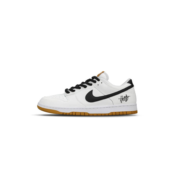 Nike Nike Dunk Abrasion Resistant Low top Skateboard Shoes Men's White Black