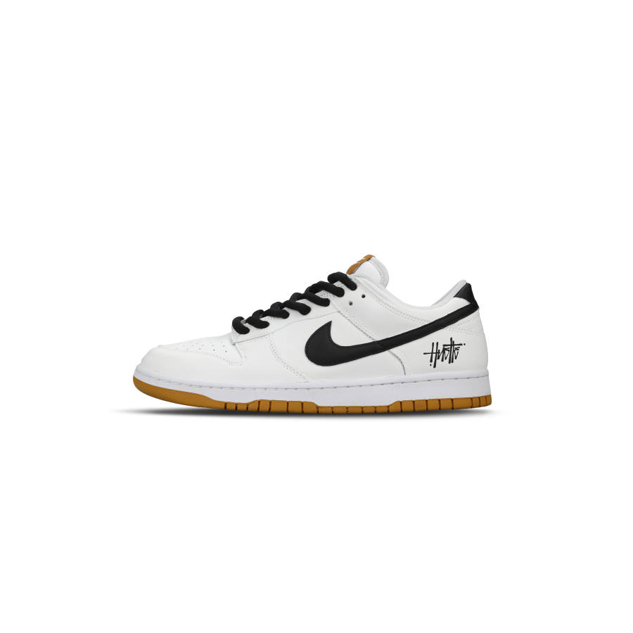 Nike Nike Dunk Abrasion Resistant Low top Skateboard Shoes Men's White Black