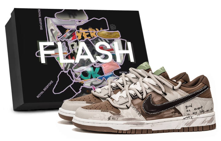 Nike Nike Dunk Old Edition, Box Included Leather Abrasion Resistant Low top Skateboard Shoes Men's Brown