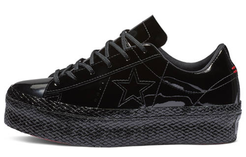 Converse Converse One Star Platform Ox Patent Black Women's