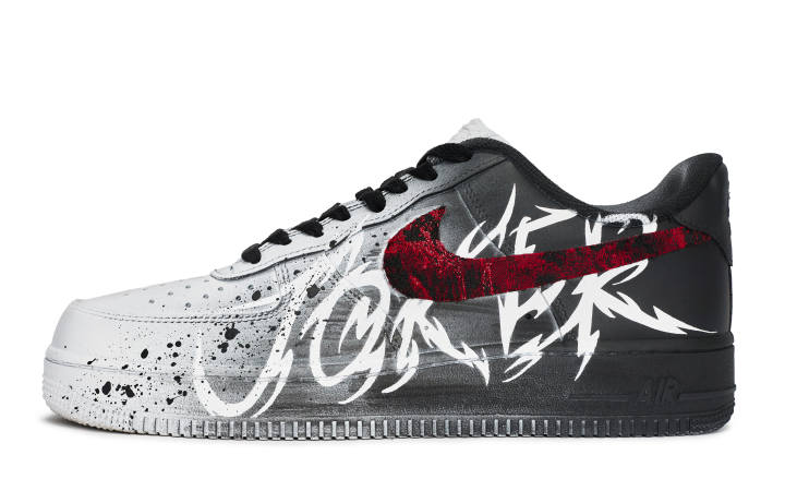 Nike Nike Air Force 1 811 Manufacturing, It Low top Skateboard Shoes Men's Black White Red