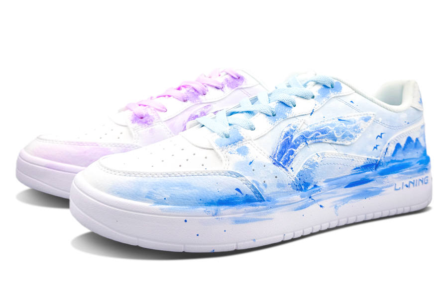 Li-Ning Li Ning Sycee Slip Resistant Cushioning Abrasion Resistant Low top Skateboard Shoes Men's
