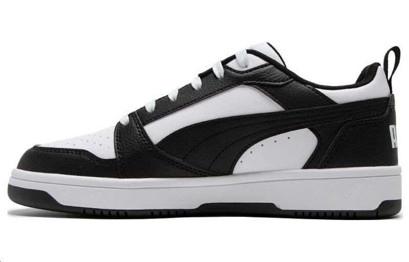 PUMA Rebound V6 Breathable Low top Skateboard Shoes Unisex White Black