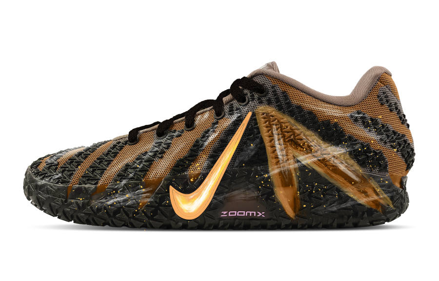 Nike Nike Ja Morant 3 Amber Warm Sun Abrasion Resistant Low top Basketball Shoes Men's Brown