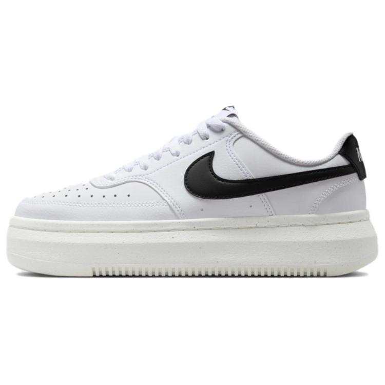 Nike Nike Court Vision Alta Abrasion Resistant Low top Skateboard Shoes Women's White Black