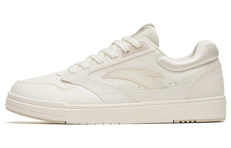 Anta Slip Resistant Abrasion Resistant Slip Resistant Abrasion Resistant Low top Skateboard Shoes Women's Ivory White